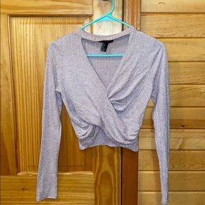 Purple going out crop top